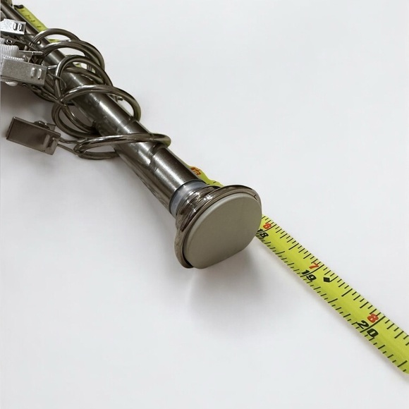 2pk Light Filtering Farrah Curtain Panel UV Protection-Adjustable Rods and Clips - Picture 9 of 16